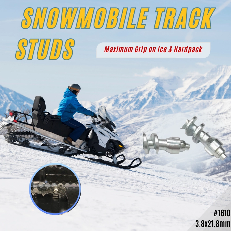 Snowmobile Track Studs -Model 1610 High-Wear Carbide Studs