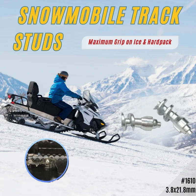 Snowmobile Track Studs -Model 1610 High-Wear Carbide Studs