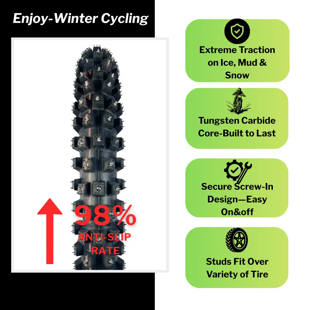Dirt Bike Tire Stud – Model 180 for Ice & Snow Traction | Kavonix