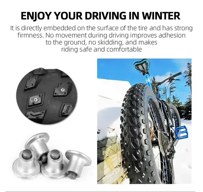 Lightweight studs for urban winter riding