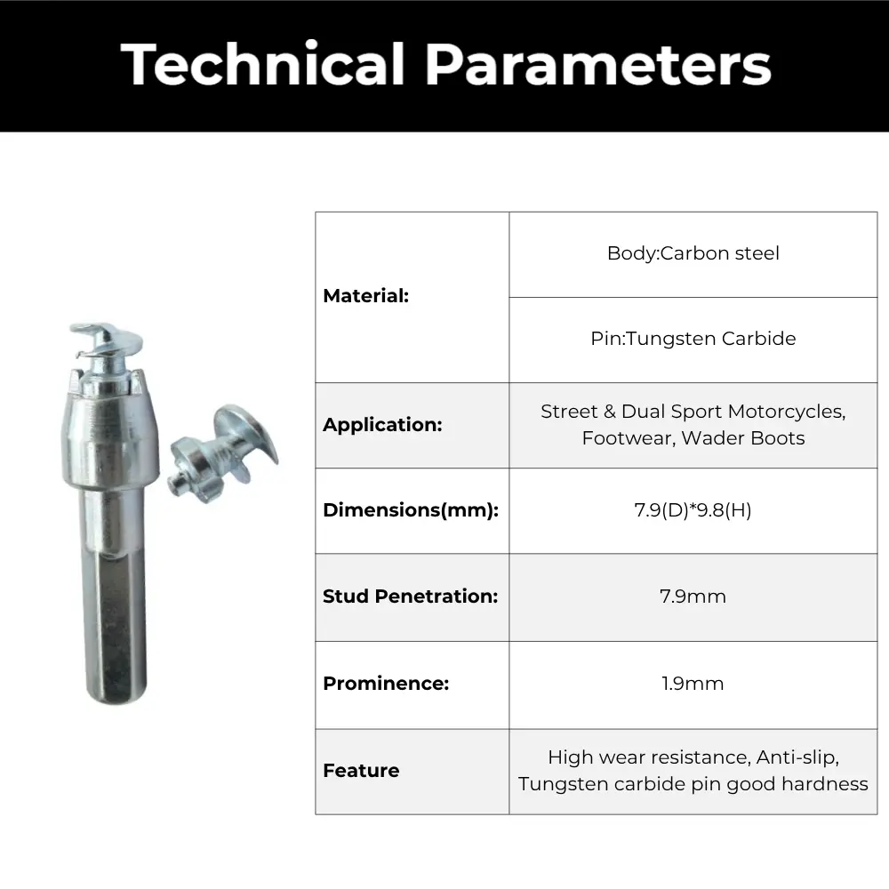 Model 110 Screw Tire Stud for Street & Dual Sport Motorcycles