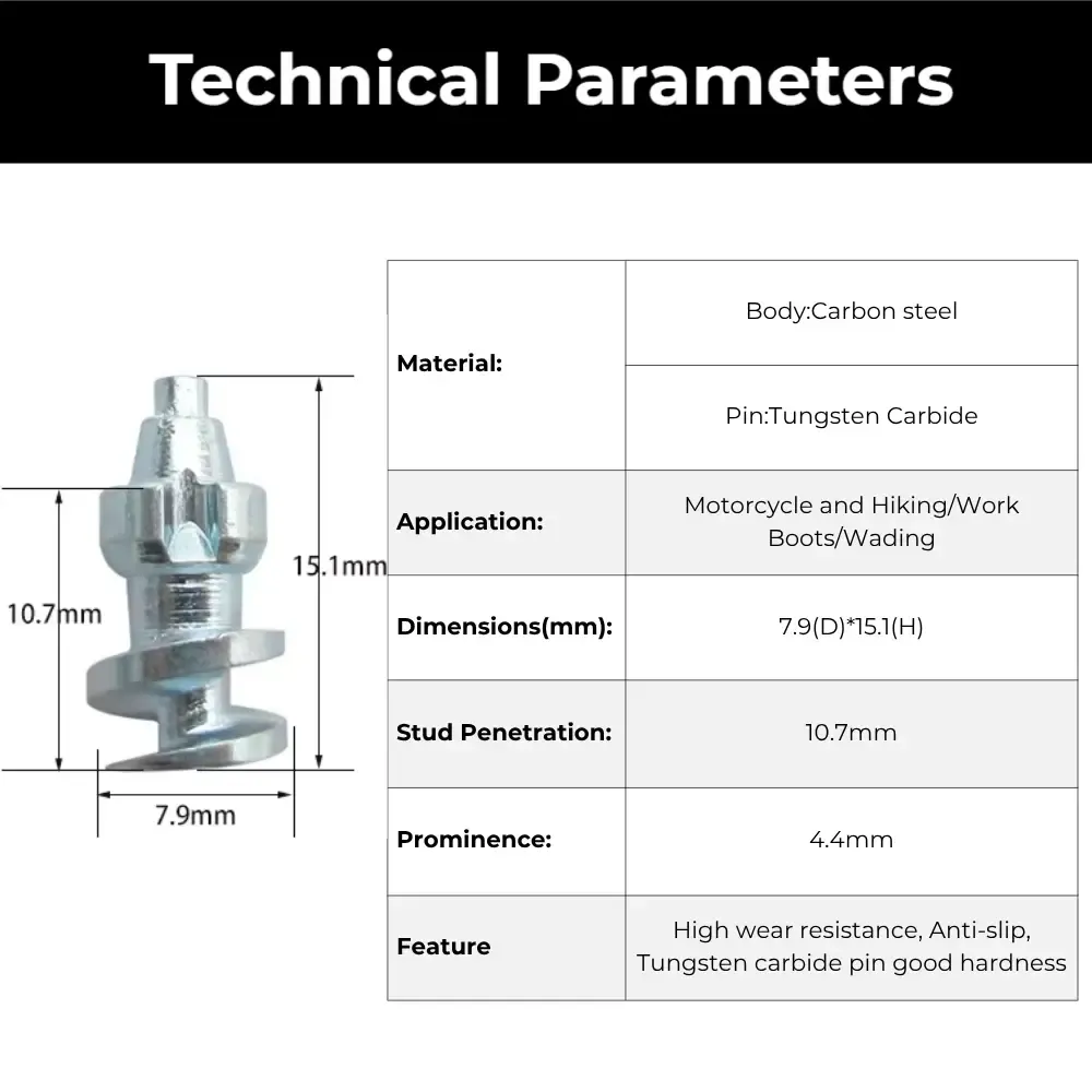 Model 300A boot studs technical specifications