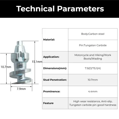 Model 300A boot studs technical specifications