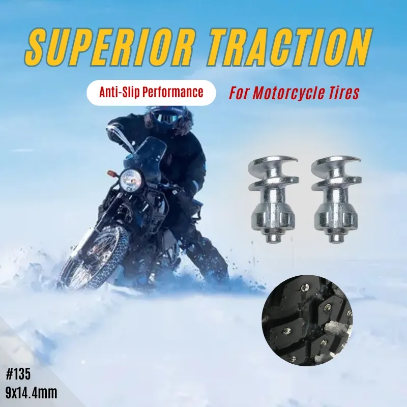 Model 135 Tire Studs for Street Motorcycles – Winter Grip & Anti-Slip
