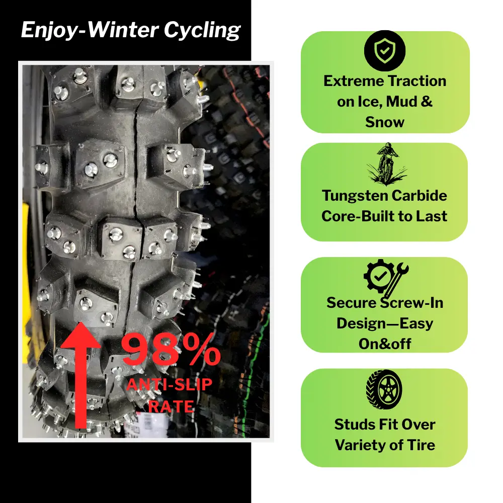 Model 170 Dirt Bike Tire Studs – High Traction Winter Grip for Off-Road Riding