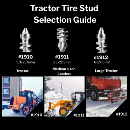 Model 1912 Heavy-Duty Tire Studs  with selection guide