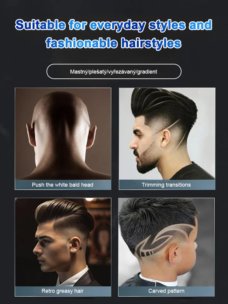 Titanium alloy blades, 1-minute quick haircut, 3-second shave