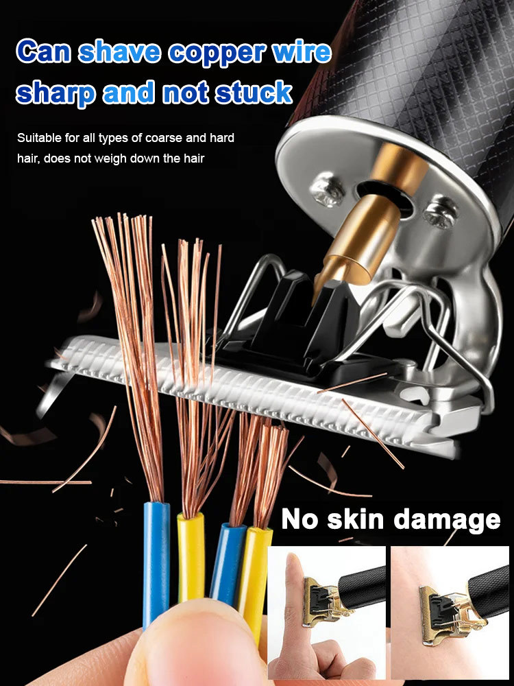 Titanium alloy blades, 1-minute quick haircut, 3-second shave
