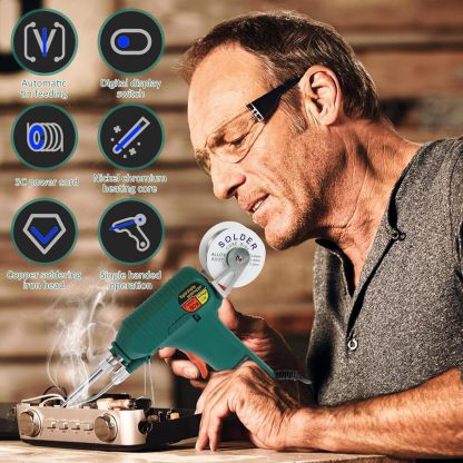 [With Digital Display, High-Power] Internal Heating Soldering Tool