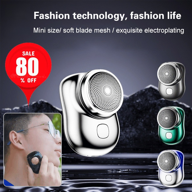 Waterproof portable electric shaver