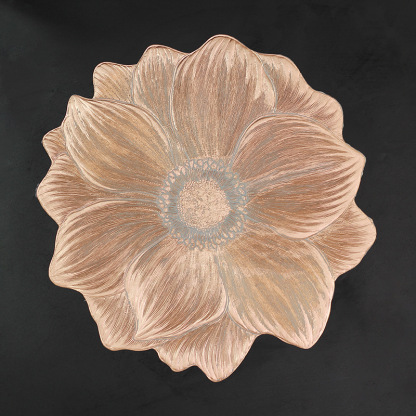 Heat-resistant, waterproof, and oil-proof lotus placemat