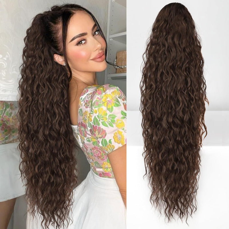 ⏰Last Day Hot Sale–50% Off⌛💜Curly Hair Extension with Ponytail🔥