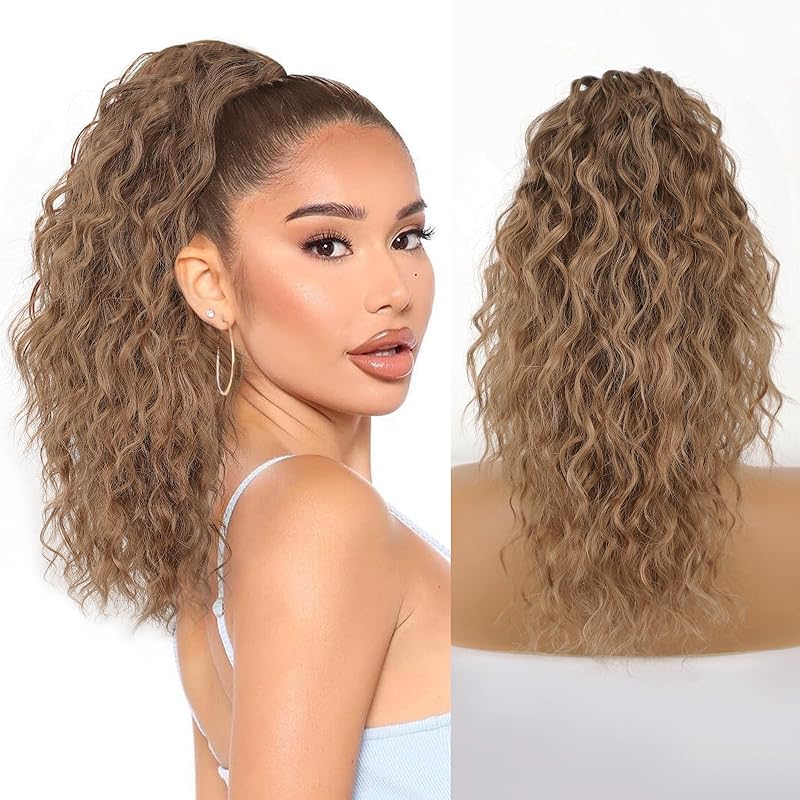 18“ Claw Clip Ponytail Extension Wavy Pony Tails Hair Extensions