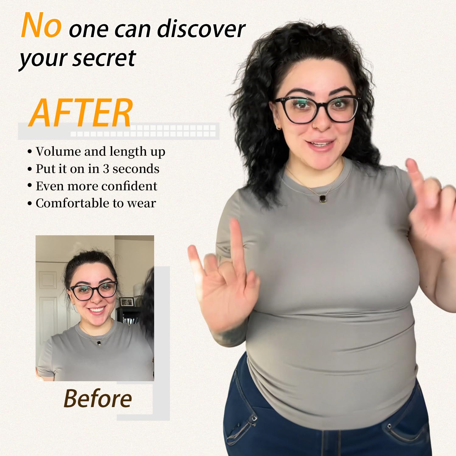 18“ Claw Clip Ponytail Extension Wavy Pony Tails Hair Extensions