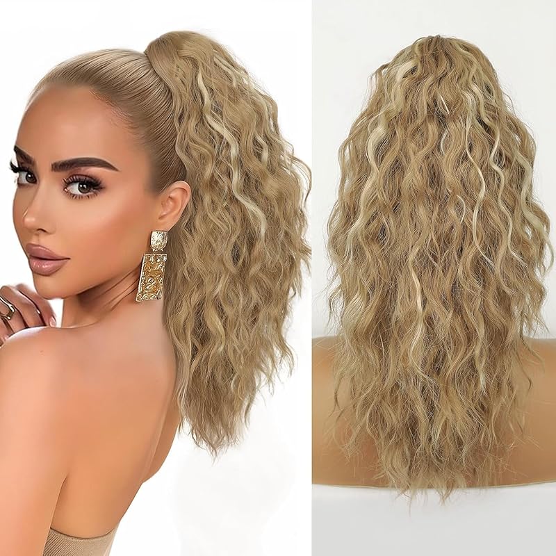 18“ Claw Clip Ponytail Extension Wavy Pony Tails Hair Extensions