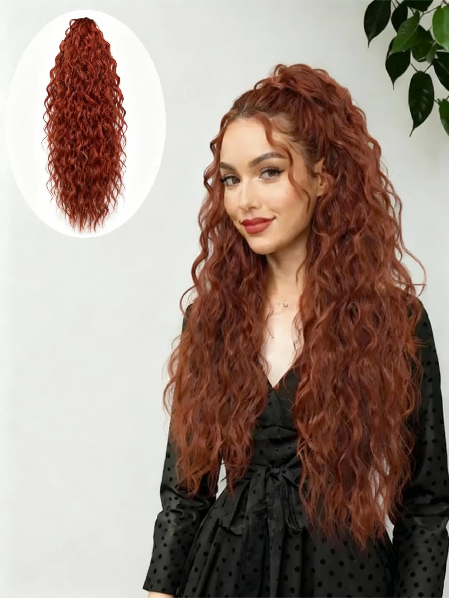 ⏰Last Day Hot Sale–50% Off⌛💜Curly Hair Extension with Ponytail🔥