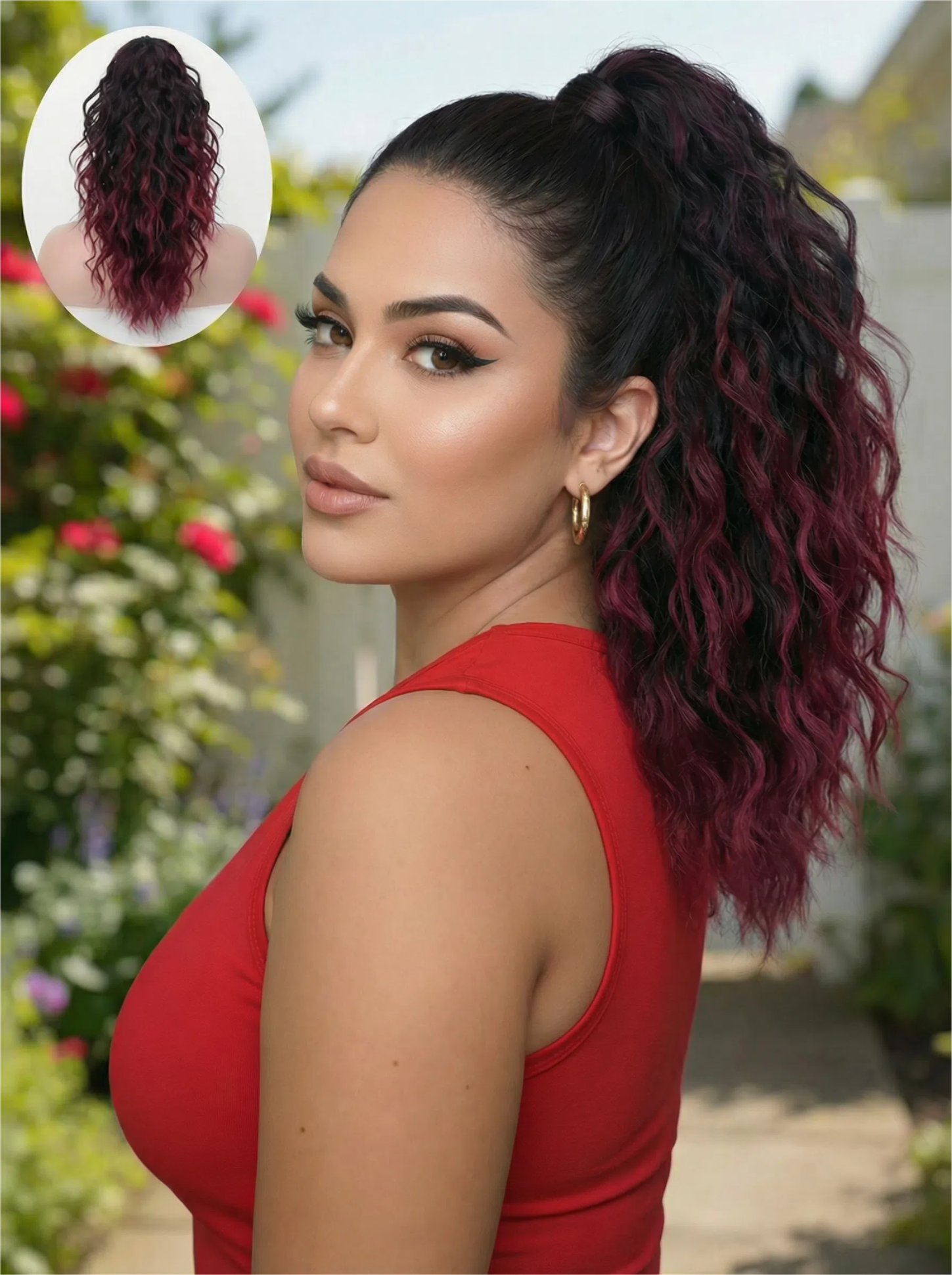 ⏰Last Day Hot Sale–50% Off⌛💜Curly Hair Extension with Ponytail🔥