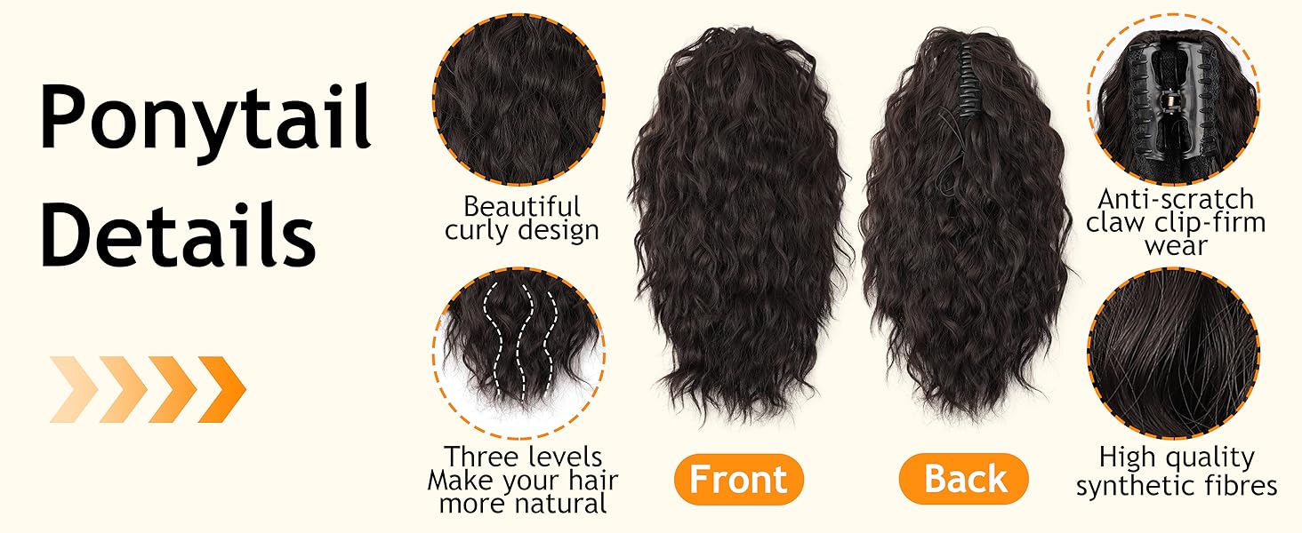 Natural Hair Tail Design