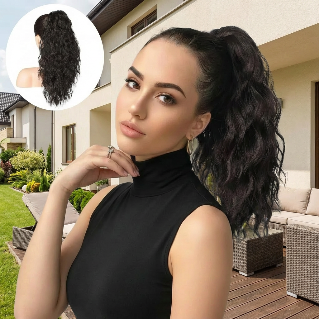 ⏰Last Day Hot Sale–50% Off⌛💜Curly Hair Extension with Ponytail🔥