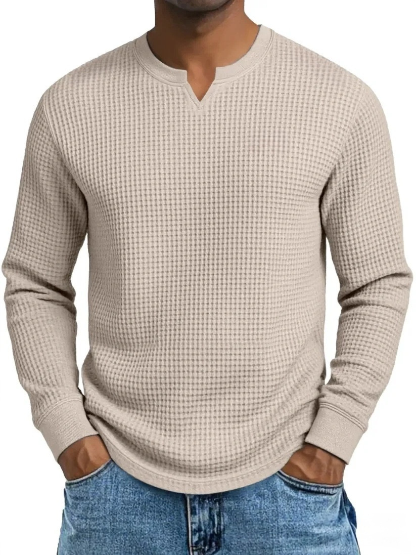 Men Can’t Get Enough of This Cozy Waffle Knit Shirt