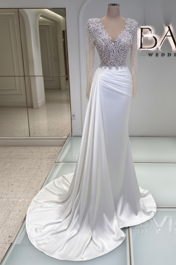 Schwarze Abendkleider Lang Glitzer | Abiballkleider V Ausschnitt