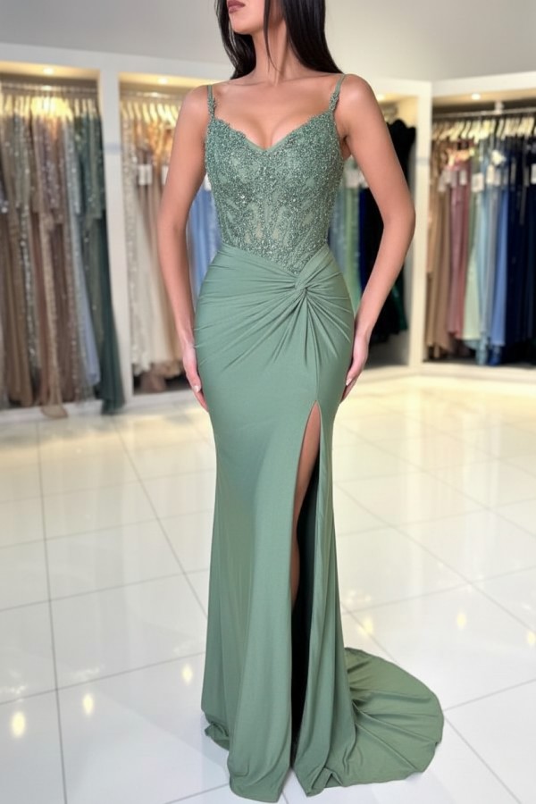 Wunderschöne Abendkleider Weinrot | Abiballkleider Lang Glitzer