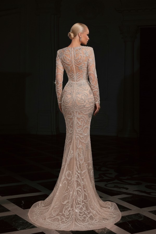 Luxus Abendkleider Lang V Ausschnitt Abiballkleider Mit Glitzer