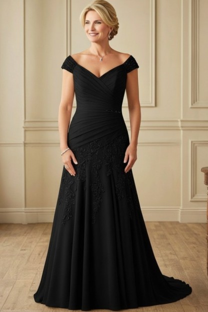 Champagne Brautmutterkleider Lang Günstig Kleider für Brautmutter