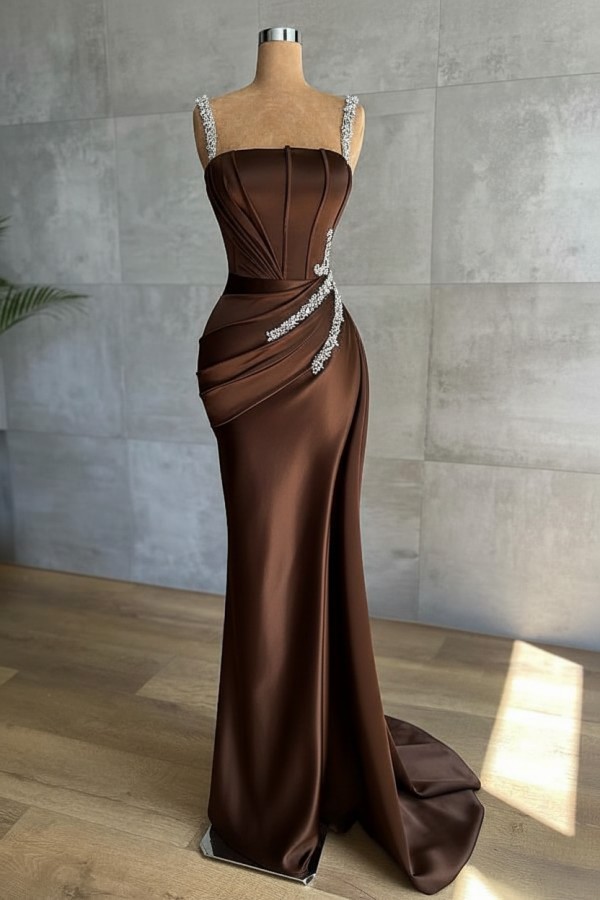 Champagne Abendkleider Lang Glitzer | Abendmoden Online