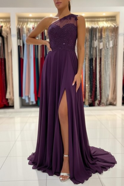 Schlichtes Abendkleid Mit Spitze | Abiballkleider Lang Günstig