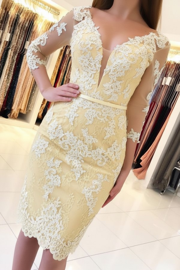 Mint Cocktailkleider Kurz Günstig | Abendkleider Mit Ärmel