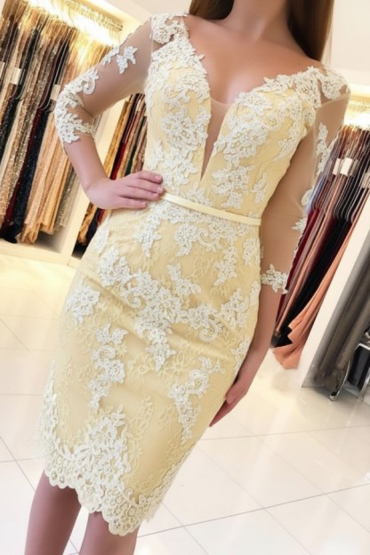 Mint Cocktailkleider Kurz Günstig | Abendkleider Mit Ärmel