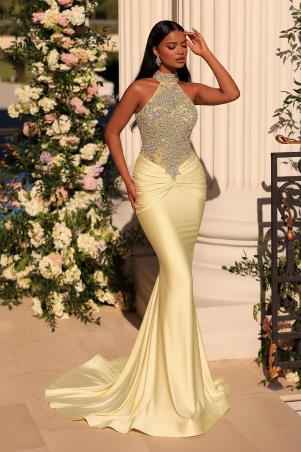 Wunderschöne Abendkleider Lang Glitzer | Grüne Abiballkleider Günstig