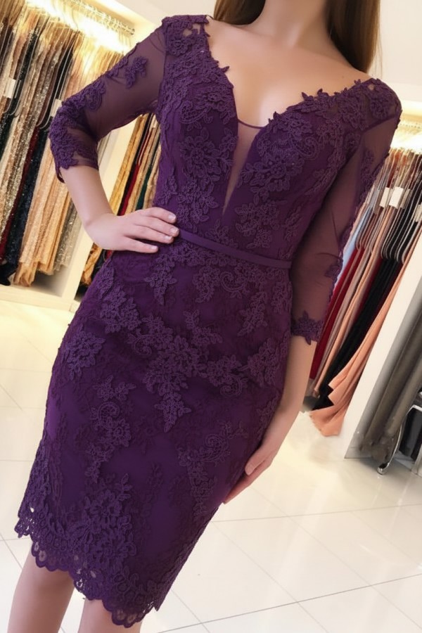 Mint Cocktailkleider Kurz Günstig | Abendkleider Mit Ärmel