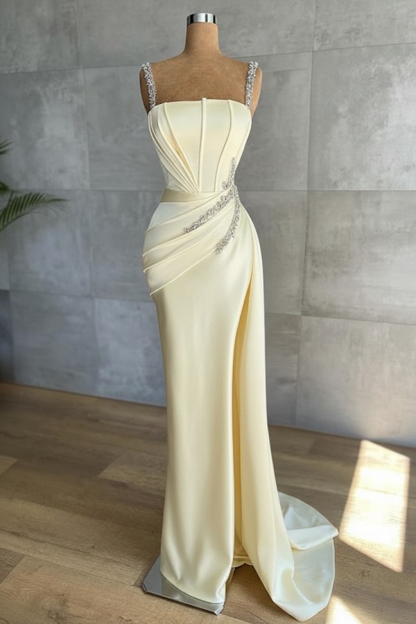 Champagne Abendkleider Lang Glitzer | Abendmoden Online