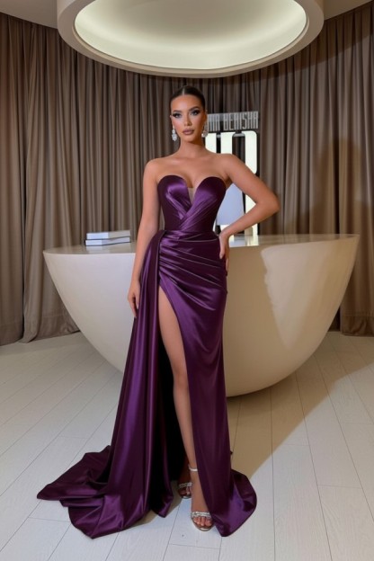 Sexy Abendkleider Lang Schlicht | Abiballkleider Abendmoden Online