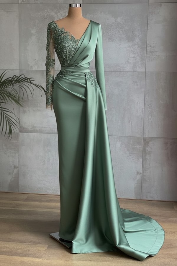 Rote Abiballkleider Lang Günstig | Abendkleider mit Ärmel