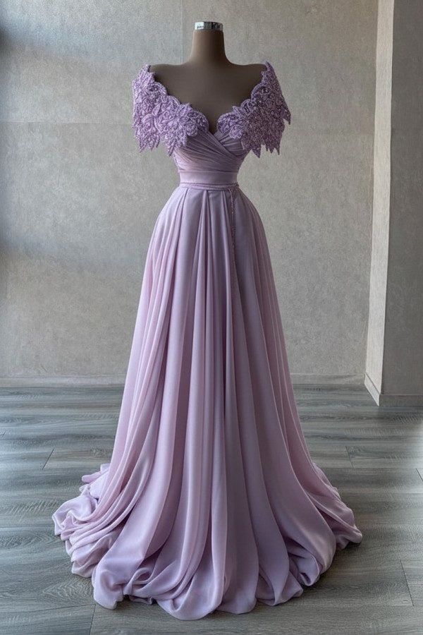 Elegante Abendkleider Lang | Abiballkleider mit Glitzer