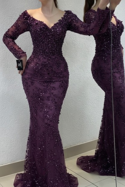 Schöne Abendkleider Lang Gold | Spitze Abiballkleider mit Glitzer