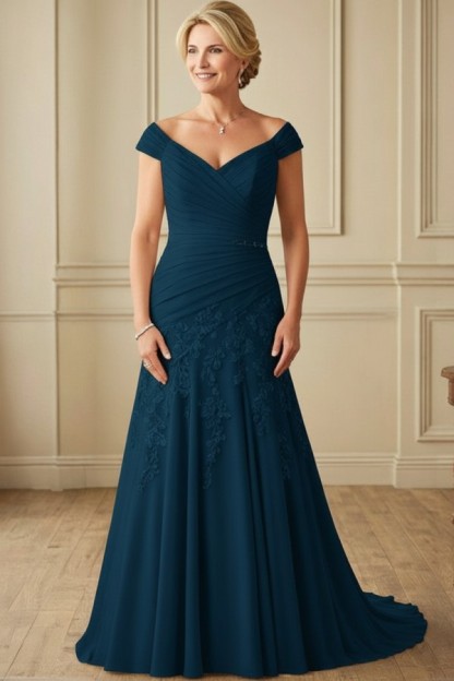 Champagne Brautmutterkleider Lang Günstig Kleider für Brautmutter