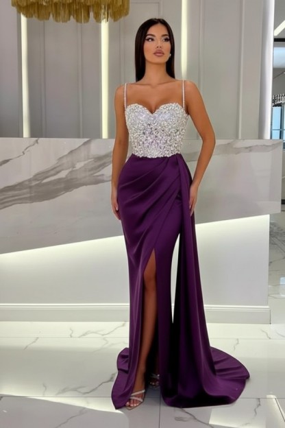 Schöne Abendkleider Mit Glitzer | Blaue Abiballkleider Lang Günstig