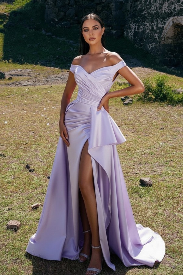 Schlichte Abendkleider Lang Rot | Abiballkleider Günstig