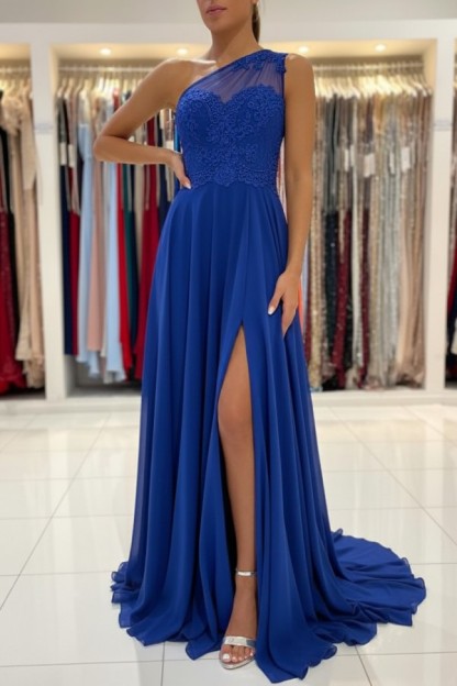 Schlichtes Abendkleid Mit Spitze | Abiballkleider Lang Günstig