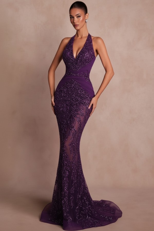 Dunkel Grün Abendkleider Lang Glitzer Ballkleider Spitze Online