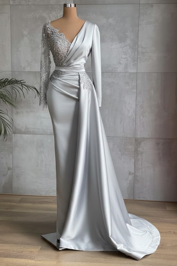 Rote Abiballkleider Lang Günstig | Abendkleider mit Ärmel