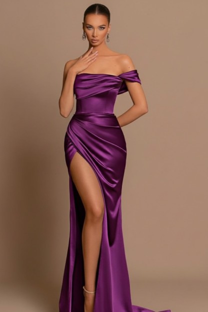 Olive Grün Abendkleider Lang Günstig | Schlichte Abiballkleider