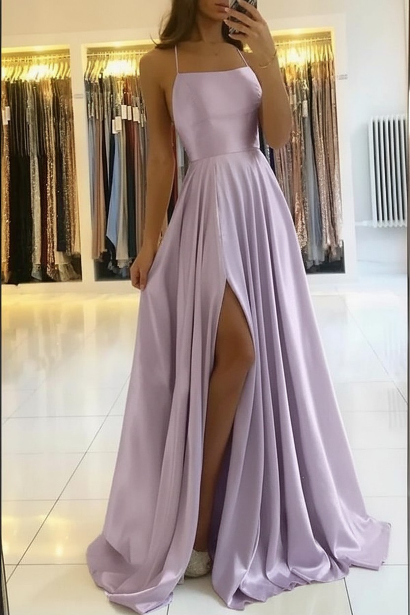 Schlichtes Abendkleid Lang Grün | Abiballkleider Günstig