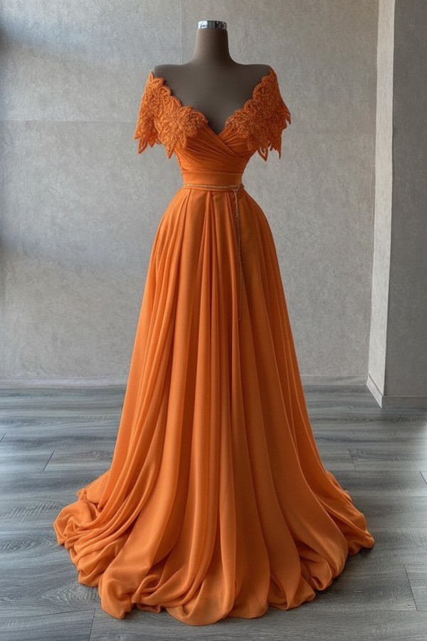 Elegante Abendkleider Lang | Abiballkleider mit Glitzer