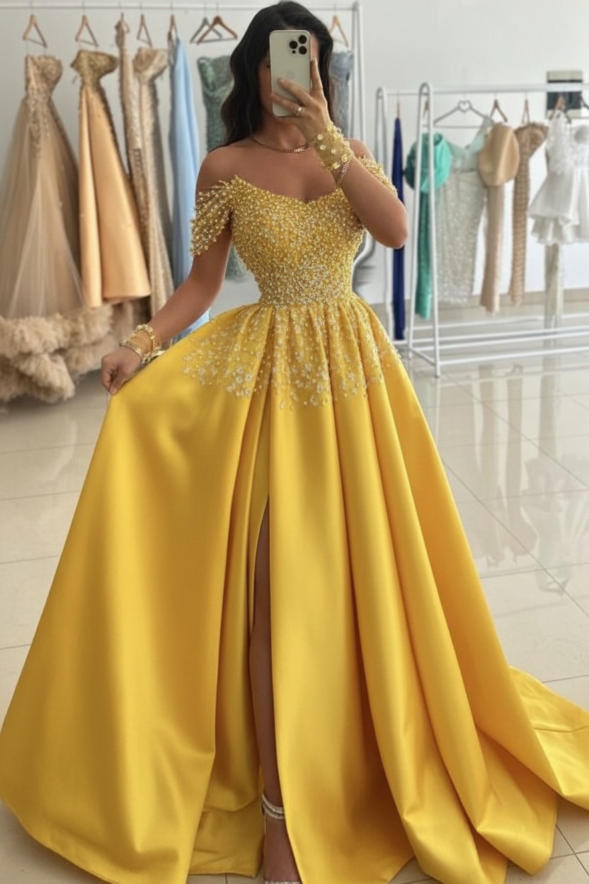 Günstige Abendkleider Lang Grün Ballkleider Abiballkleider mit Glitzer