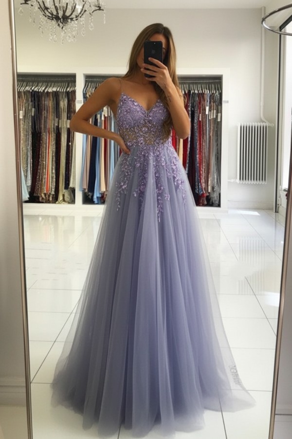 Luxus Abendkleider Blau | Abiballkleider Lang Glitzer